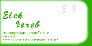 elek vereb business card